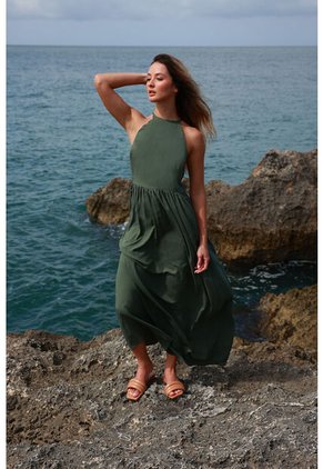 Vestido Largo Anaira Verde_Osc Mercedes Campuzano