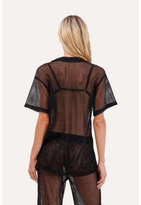 Camisa Seyla Negro Mercedes Campuzano