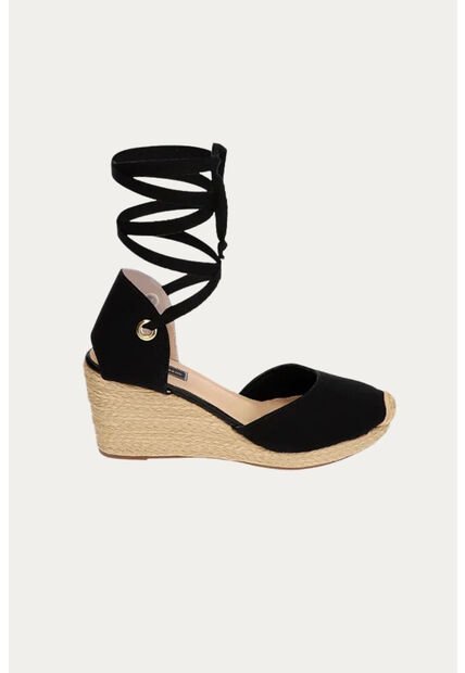 Spadrilla Plataforma Kiri Negro Mercedes Campuzano