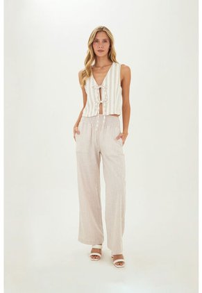 Pantalon Anastasia Beige Mercedes Campuzano