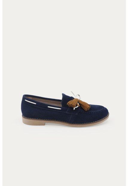 Mocasin Roma Azul_Osc Mercedes Campuzano