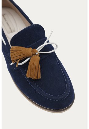 Mocasin Roma Azul_Osc Mercedes Campuzano