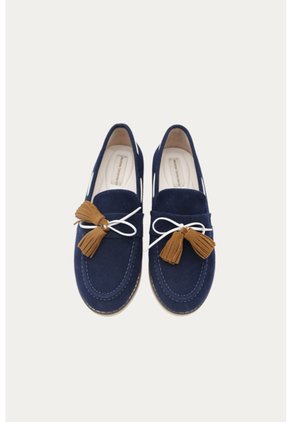 Mocasin Roma Azul_Osc Mercedes Campuzano