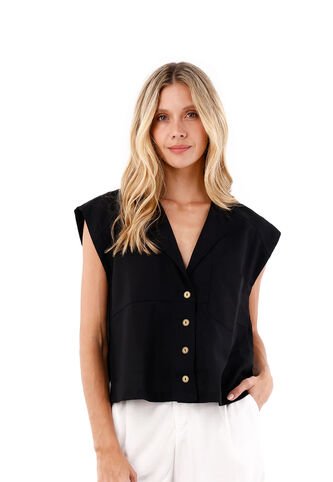 Camisa Aru Negro Mercedes Campuzano Mercedes Campuzano