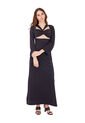 Vestido Largo Sienna Negro Mercedes Campuzano de Mercedes Campuzano