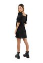 Vestido Corto Sunrise Negro Mercedes Campuzano de Mercedes Campuzano