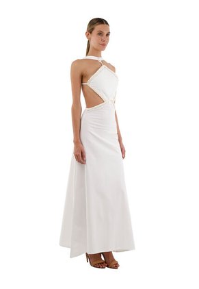 Vestido Largo Lorde Marfil Mercedes Campuzano