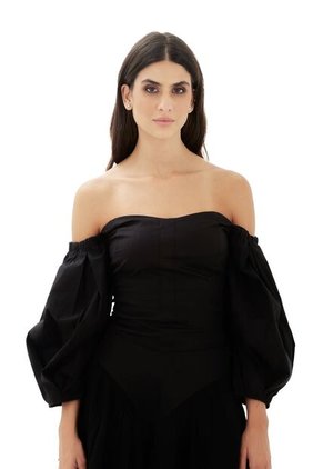 Top Clementine Negro Mercedes Campuzano