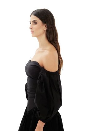 Top Clementine Negro Mercedes Campuzano