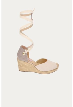 Spadrilla Plataforma Kiri Beige Mercedes Campuzano