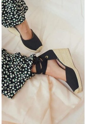 Spadrilla Plataforma Kiri Negro Mercedes Campuzano