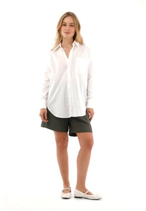 Camisa Boyfriend Haven Marfil Mercedes Campuzano