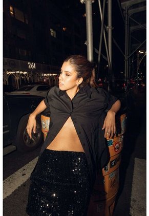 Camisa Boyfriend Haven Negro Mercedes Campuzano