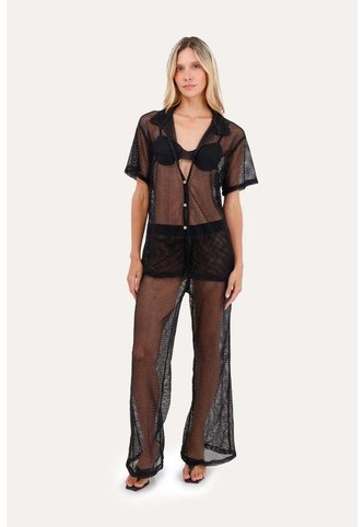 Pantalon Zaina Negro Mercedes Campuzano Mercedes Campuzano