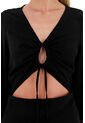 Vestido Largo Danna Negro Mercedes Campuzano de Mercedes Campuzano