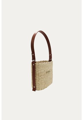 Cartera Basket Beige Mercedes Campuzano