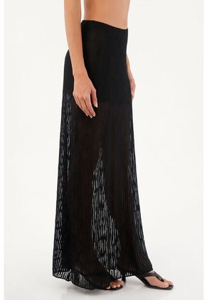 Falda Larga Lebon Negro Mercedes Campuzano