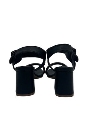 Sandalia Tacón Geneve Negro Mercedes Campuzano