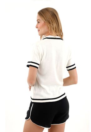 Camisa Tejida Cira Beige Mercedes Campuzano