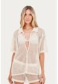 Camisa Seyla Beige Mercedes Campuzano de Mercedes Campuzano