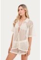 Camisa Seyla Beige Mercedes Campuzano de Mercedes Campuzano