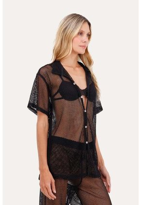 Camisa Seyla Negro Mercedes Campuzano