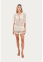 Camisa Seyla Beige Mercedes Campuzano de Mercedes Campuzano
