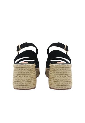 Spadrilla Plataforma Victoria Negro Mercedes Campuzano