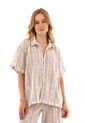 Camisa  Harlow Multicolor Mercedes Campuzano de Mercedes Campuzano