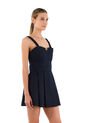 Vestido Corto Dannia Azul Oscuro Mercedes Campuzano de Mercedes Campuzano