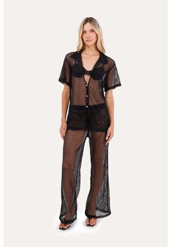 Pantalon Zaina Negro Mercedes Campuzano Mercedes Campuzano