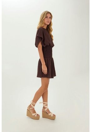 Vestido Corto Phoebe Cafe Mercedes Campuzano