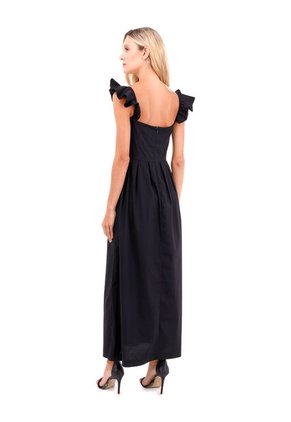 Vestido Largo Mellow Negro Mercedes Campuzano