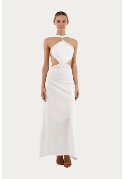 Vestido Largo Lorde Marfil Mercedes Campuzano