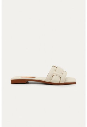 Sandalia Plana Jolie Beige Mercedes Campuzano