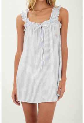 Vestido Corto Deena Azul Mercedes Campuzano