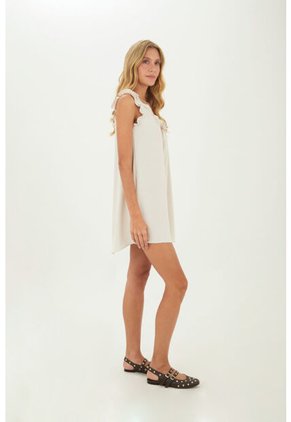 Vestido Corto Deena Marfil Mercedes Campuzano