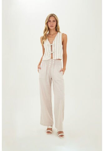 Pantalon Anastasia Beige Mercedes Campuzano Mercedes Campuzano