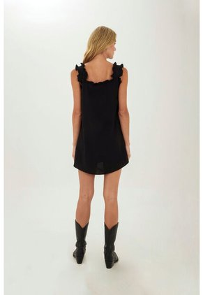 Vestido Corto Deena Negro Mercedes Campuzano