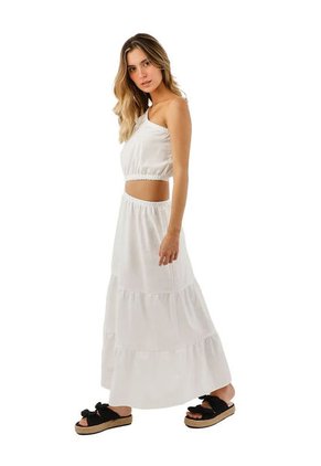 Vestido Largo Cala Blanco Mercedes Campuzano