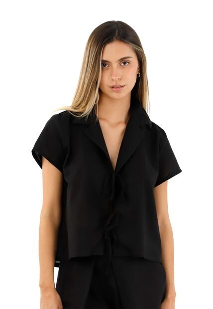 Blusa Alma Negro Mercedes Campuzano