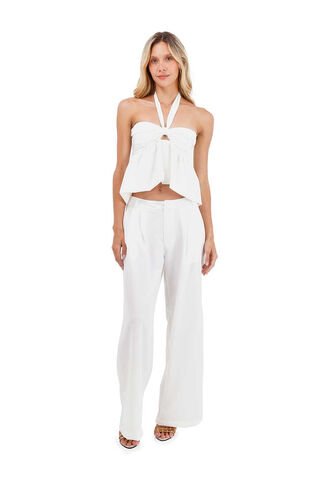 Pantalon Buena Mar Marfil Mercedes Campuzano Mercedes Campuzano