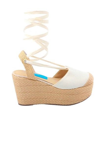 Spadrilla Plataforma Beige Mercedes Campuzano