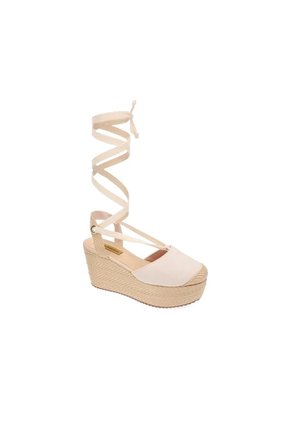 Spadrilla Plataforma Beige Mercedes Campuzano