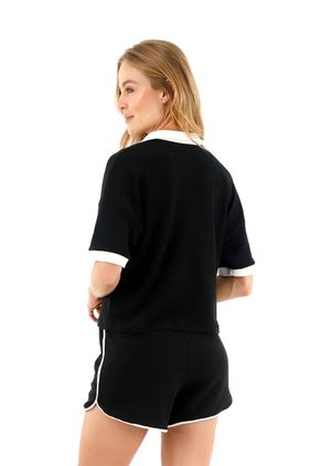 T-Shirt Isabelle Negro Mercedes Campuzano