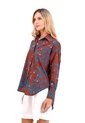 Camisa Boyfriend Haven Palmeras Terracota Mercedes Campuzano de Mercedes Campuzano