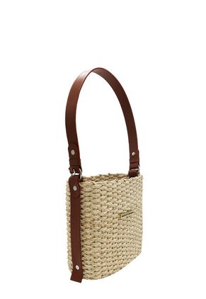 Cartera Basket Beige Mercedes Campuzano