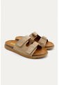 Sandalia Plana Vibe Beige Mercedes Campuzano de Mercedes Campuzano
