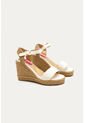 Spadrilla Plataforma Hellene Beige Mercedes Campuzano de Mercedes Campuzano