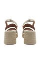 Spadrilla Plataforma Victoria Beige Mercedes Campuzano de Mercedes Campuzano